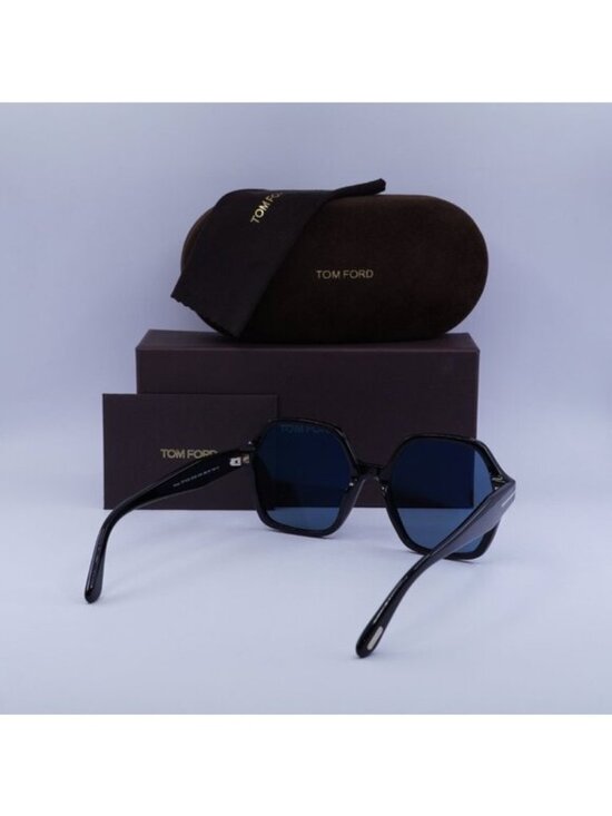 Tom Ford Romy FT1032 01A Geometric Sunglasses - Black/Smoke Blue main image 8